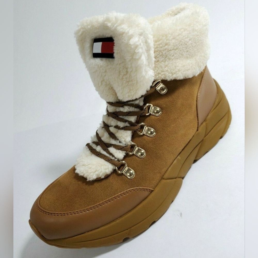 Tommy Hilfiger Sherpa Suede Mini Winter Boots